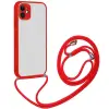 ALLY iPhone 12 6.1 Askılı Koruyucu Silikon Kılıf-(5775)