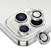 ALLY İphone 12 Pro Max 3D Metal Çerçeveli Kamera Lens Koruyucu-(5775)