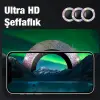 ALLY İphone 12 Pro Max 3D Metal Çerçeveli Kamera Lens Koruyucu-(5775)