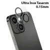 ALLY İPhone 13-13 Mini 3D Full Tempered Glass Cam Kamera Koruyucu-(5775)