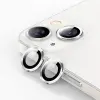 ALLY İPhone 13 - 13 Mini 3D Metal Çerçeveli Kamera Lens Koruyucu-(5775)