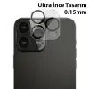 ALLY İPhone 13 Pro-13 Pro Max 3D Full Tempered Glass Cam Kamera Koruyucu-(5775)