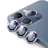 ALLY İPhone 13 Pro -13 Pro Max 3D Metal Çerçeveli Kamera Lens Koruyucu-(5775)