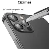 ALLY İPhone 13 Pro -13 Pro Max 3D Metal Çerçeveli Kamera Lens Koruyucu-(5775)