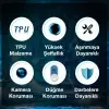 Ally iPhone 13 Pro Max Kılıf Kamera Korumalı Ultra İnce Şeffaf Silikon Kılıf-(5775)