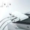 ALLY İPhone 14-13-12-11 4in1 Otg Ses Adaptörü Çift DC 3.5MM Jack-(5775)