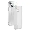 Ally iPhone 14 6.1inch Frosted Glass Şeffaf Kamera Korumalı Kılıf-(5775)