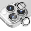 ALLY iPhone 14 Pro-14 Pro Max 3D Metal Çerçeveli Kamera Lens Koruyucu-(5775)