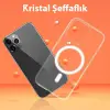 ALLY iPhone 14 Pro 6.1inç Magsafe Uyumlu Manyetik Sert Silikon Kılıf-(5775)