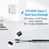 Ally İphone 15 İçin Type-c Şarj + 3.5mm kulaklık 2İn1 Çevirici Adaptör-(5775)