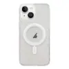 ALLY iPhone 15 Plus Magsafe Uyumlu Manyetik Şeffaf Silikon Kılıf-(5775)