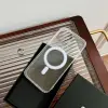 ALLY iPhone 15 Pro Max Magsafe Uyumlu Manyetik Şeffaf Silikon Kılıf-(5775)