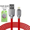 Ally İphone5s6s788 Plus Zinc Alloy Dayanıklı 3.0a 1.5mm Usb Kablo-(5775)