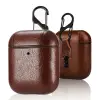 Ally Leather Case Apple Airpods 1-2 PU Deri Koruma Kılıfı-(5775)