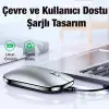 ALLY MC 502 Kablosuz 2.4 Bluetooth Mouse Type-C Şarjlı Premium-(5775)