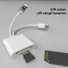 ALLY  NK-101YST PRO Type-c/Lightning to SD-TF Kart Çevirici Adaptör-(5775)