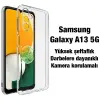 Ally SM Galaxy A13 5G Kılıf Kamera Korumalı Ultra İnce Şeffaf Silikon-(5775)