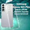 Ally SM Galaxy S22 Plus Kılıf Kamera Korumalı Ultra İnce Şeffaf Silikon Kılıf-(5775)