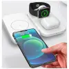 ALLY W66 15W 3 in1 Android + iPhone Taşınabilir Mini Kablosuz Hızlı Şarj Standı-(5775)