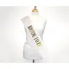 Altın Renk Yazılı Bride To Be Simli Kuşak Kemer