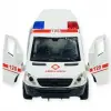 Ambulans Arabası Işıklı Sesli Sürtmeli Plastik 15cm - 1 ADET