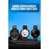 Amoled Ekran 3 Kordonlu Akıllı Saat 5.0 Bluetooth Bağlantılı Android ve İOS Uyumlu