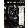 Amoled Ekran 3 Kordonlu Akıllı Saat 5.0 Bluetooth Bağlantılı Android ve İOS Uyumlu