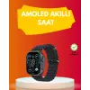 AMOLED Ekran 49mm Ultra Tasarım 3 Kordonlu Akıllı Saat