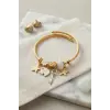 Anahtar ve Fil Model Beyaz Charmlı Bileklik