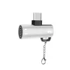 Anahtarlık Dual Usb Type C Şarj Dönüştürücü Başlık Adaptör-(5775)