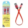 Android Micro 2a 20mm Kısa Yumuşak Dokulu Renkli Usb Kablo-(5775)