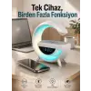 Android Uyumlu Akıllı Bluetooth Hoparlör Kablosuz Şarj Cihazı Standı