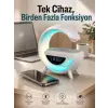 Android Uyumlu Akıllı Bluetooth Hoparlör Kablosuz Şarj Cihazı Standı