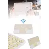 Android ve İOS Uyumlu Bluetooth Klavye Touchpad Slim Kablosuz Wifi Q Klavye