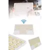 Android ve İOS Uyumlu Bluetooth Klavye Touchpad Slim Kablosuz Wifi Q Klavye