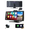 Android ve İOS Uyumlu Ön Arka Çift Kameralı Araç Ekranı Dokunmatik CarPlay