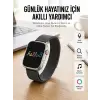 Android ve İOS Uyumlu Uyku ve Sağlık Takibi Yapabilen 3 Kordonlu Akıllı Saat