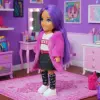 Ankiki Moda İkonu Bebek Figür 13 cm  - Mor lı "Great" Stil (Etekli Kombin) - 1 ADET