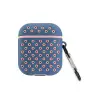 Apple Airpods 2 (2.nesil) Spor Delikli Kılıf - Mavi-pembe