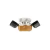 Apple Airpods 3 (3.nesil) Basmalı Kılıf - Kahverengi-siyah