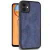 Apple İphone 11 Kılıf Aras Deri Kapak - Lacivert