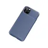 Apple İphone 11 Pro Kılıf Auto Focus Karbon Kapak - Lacivert