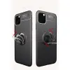 Apple İphone 11 Pro Kılıf Range Yüzüklü Silikon - Siyah