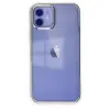 Apple İphone 12 Kılıf Element Silikon - Gümüş