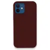 Apple İphone 12 Kılıf Lansman Legant Silikon - Bordo