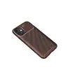 Apple İphone 12 Mini Kılıf Auto Focus Karbon Kapak - Kahverengi
