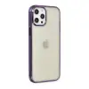 Apple İphone 12 Pro Max Kılıf Element Silikon - Mor