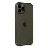 Apple İphone 12 Pro Max Kılıf Fly Lens Silikon - Siyah