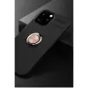 Apple İphone 12 Pro Max Kılıf Range Yüzüklü Silikon - Siyah-gold