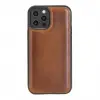 Apple iPhone 12 Pro Max Uyumlu Deri Arka Kapak RST2EF Taba